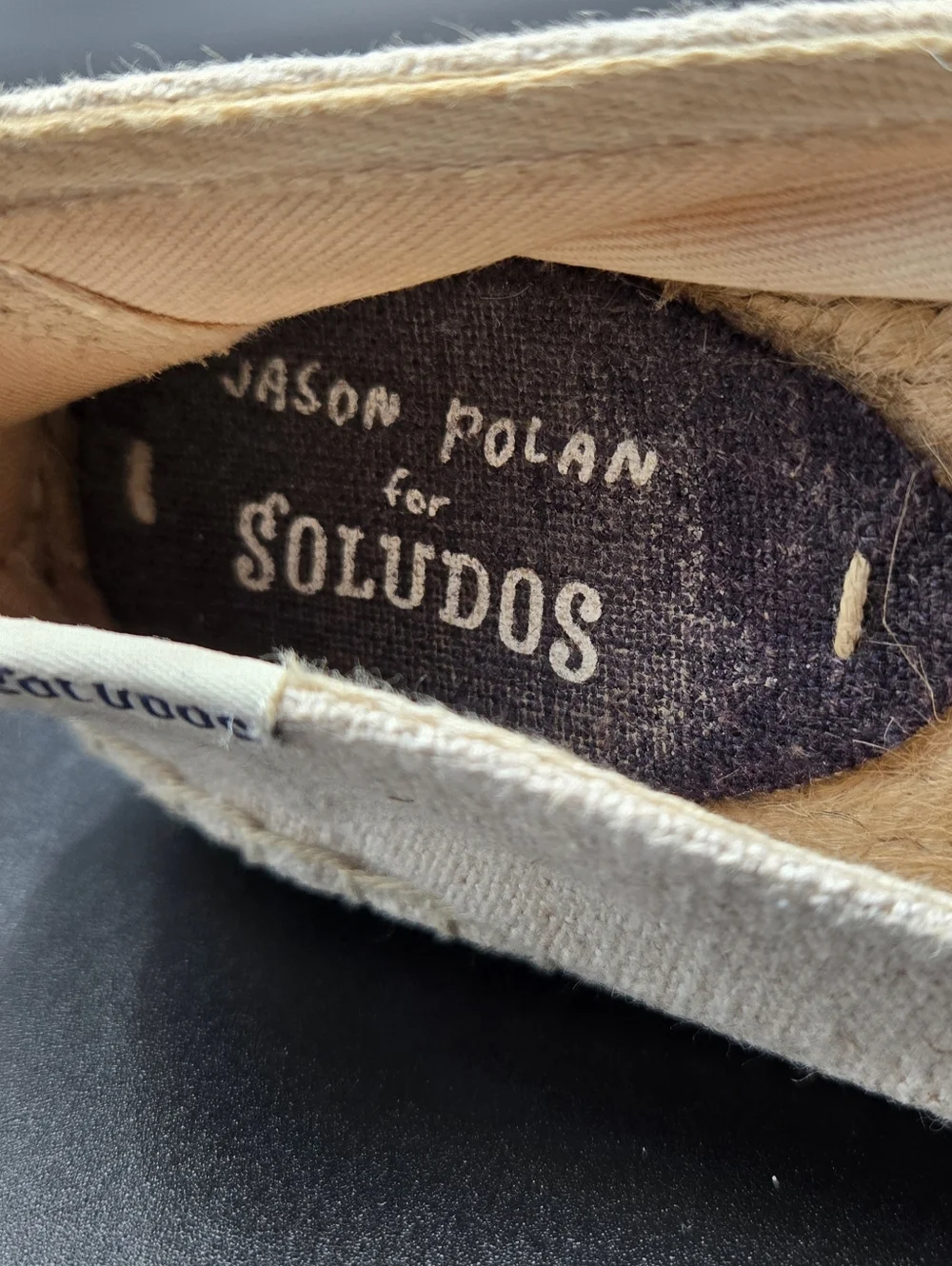 Soludos x Jason Polan Lips & Tongue Embroidered Smoking‎ Slipper Espadrille Sz 7